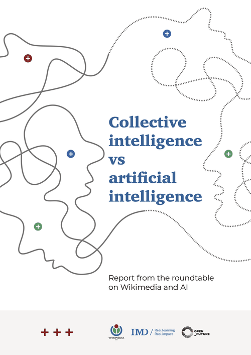Cover of the report Collective intelligence vs artificial intelligence